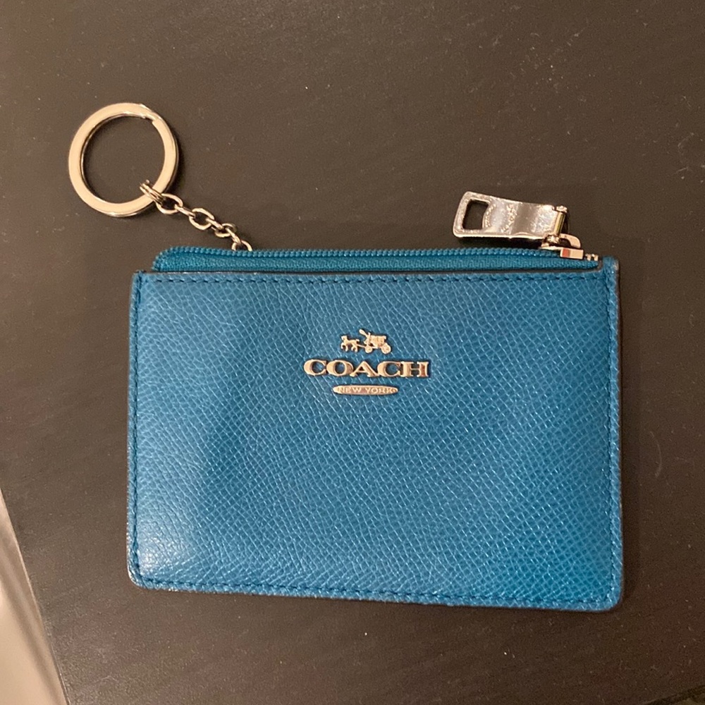 Coach card key chain wallet